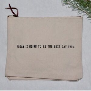 NWT Makeup Bag Cosmetics Pouch Sugarboo Designs Inspirational Quote